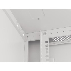 Szafa instalacyjna Rack wisząca 19" 9U 600x600 szara drzwi m… | PartsPC.pl