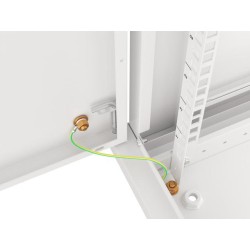 Szafa instalacyjna Rack wisząca 19" 9U 600x600 szara drzwi m… | PartsPC.pl