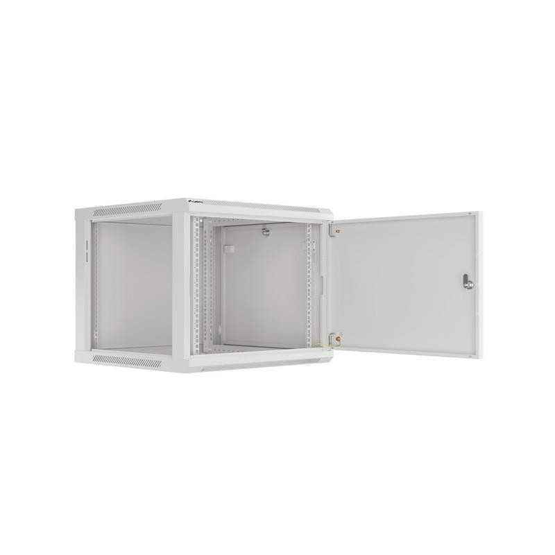 Szafa instalacyjna Rack wisząca 19" 9U 600x600 szara drzwi m… | PartsPC.pl
