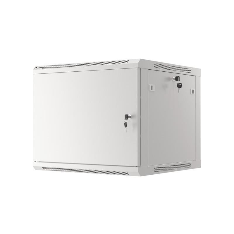 Szafa instalacyjna Rack wisząca 19" 9U 600x600 szara drzwi m… | PartsPC.pl
