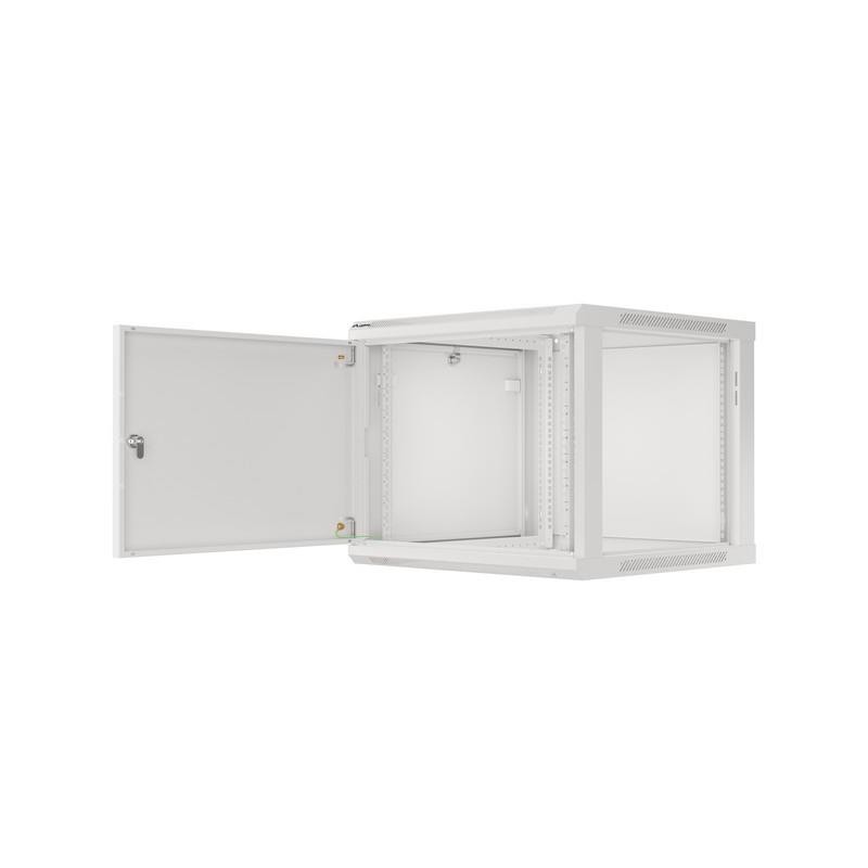 Szafa instalacyjna Rack wisząca 19" 9U 600x600 szara drzwi m… | PartsPC.pl