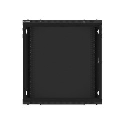 Szafa instalacyjna Rack wisząca 19" 12U 600x450 czarna drzwi… | PartsPC.pl