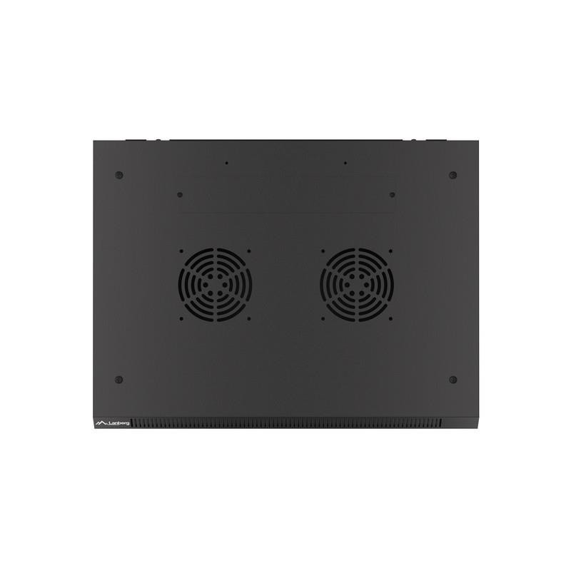 Szafa instalacyjna Rack wisząca 19" 12U 600x450 czarna drzwi… | PartsPC.pl