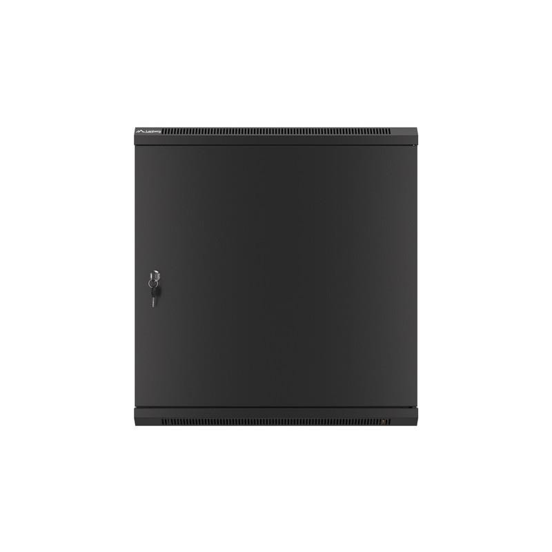 Szafa instalacyjna Rack wisząca 19" 12U 600x450 czarna drzwi… | PartsPC.pl