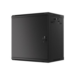 Szafa instalacyjna Rack wisząca 19" 12U 600x450 czarna drzwi… | PartsPC.pl