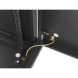 Szafa instalacyjna Rack wisząca 19" 12U 600x450 czarna drzwi… | PartsPC.pl