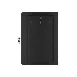 Szafa instalacyjna Rack wisząca 19" 12U 600x450 czarna drzwi… | PartsPC.pl