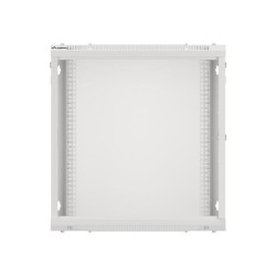 Szafa instalacyjna Rack wisząca 19" 12U 600x450 szara drzwi metalowe
