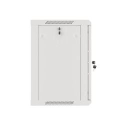 Szafa instalacyjna Rack wisząca 19" 12U 600x450 szara drzwi metalowe