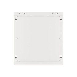Szafa instalacyjna Rack wisząca 19" 12U 600x450 szara drzwi metalowe