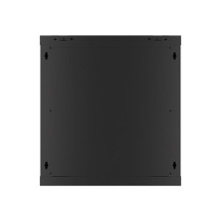 Szafa instalacyjna Rack wisząca 19" 12U 600x600 czarna drzwi metalowe