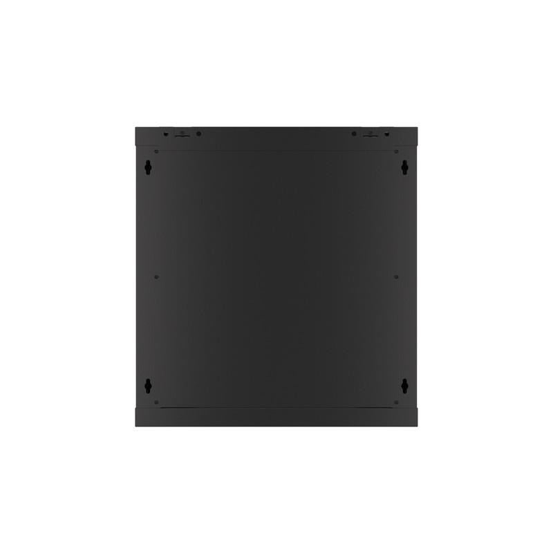 Szafa instalacyjna Rack wisząca 19" 12U 600x600 czarna drzwi metalowe