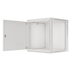 Szafa instalacyjna Rack wisząca 19" 12U 600x600 szara drzwi … | PartsPC.pl