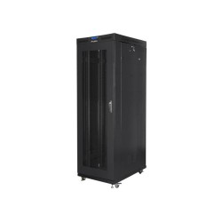 Szafa instalacyjna Rack stojąca 19" 37U 800x1000 czarna drzw… | PartsPC.pl