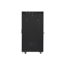 Szafa instalacyjna Rack stojąca 19" 27U 800x1000 czarna drzw… | PartsPC.pl