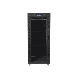 Szafa instalacyjna Rack stojąca 19" 27U 800x1000 czarna drzw… | PartsPC.pl