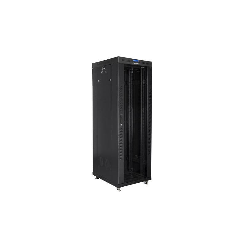Szafa instalacyjna Rack stojąca 19" 37U 800x1000 czarna drzw… | PartsPC.pl
