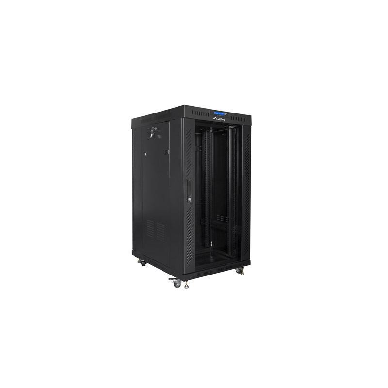 Szafa instalacyjna Rack stojąca 19" 22U 800x800 Drzwi Szklan… | PartsPC.pl