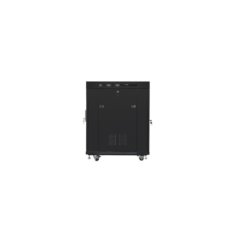 Szafa instalacyjna Rack stojąca 19" 15U 800x1000 Drzwi Perforowane czarna