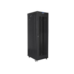Szafa instalacyjna Rack stojąca 19" 42U 600x1000 czarna drzw… | PartsPC.pl