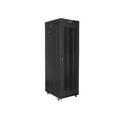 Szafa instalacyjna Rack stojąca 19" 42U 600x1000 czarna drzw… | PartsPC.pl