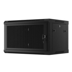 Szafa instalacyjna Lanberg rack wisząca 19" 6U 600x450 drzwi perforowane