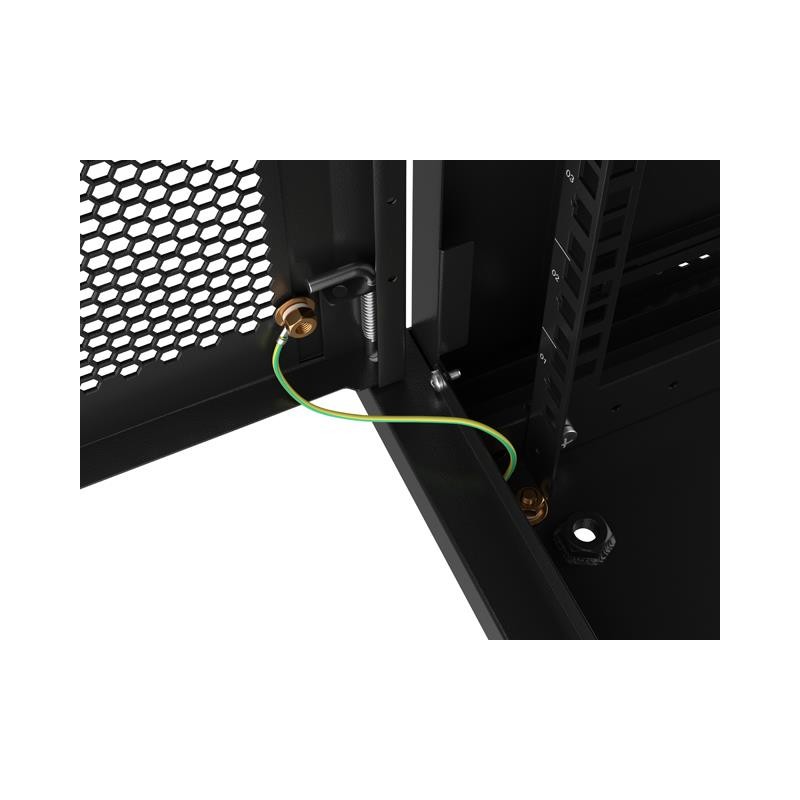 Szafa instalacyjna Lanberg rack wisząca 19" 6U 600x450 drzwi perforowane