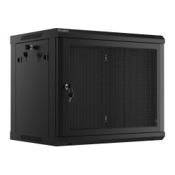 Szafa instalacyjna Lanberg rack wisząca 19" 9U 600x450 drzwi perforowane
