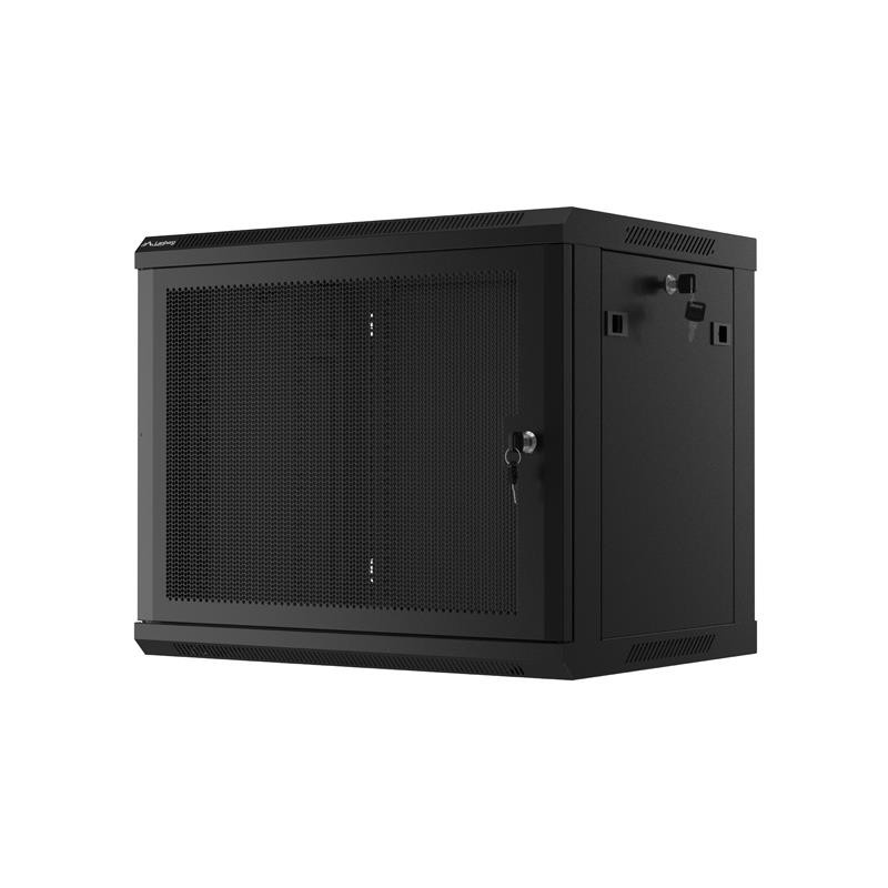 Szafa instalacyjna Lanberg rack wisząca 19" 9U 600x450 drzwi perforowane