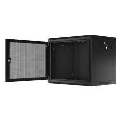 Szafa instalacyjna Lanberg rack wisząca 19" 9U 600x450 drzwi perforowane