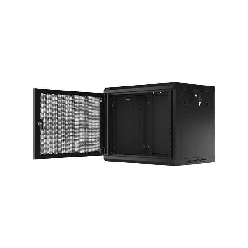 Szafa instalacyjna Lanberg rack wisząca 19" 9U 600x450 drzwi perforowane
