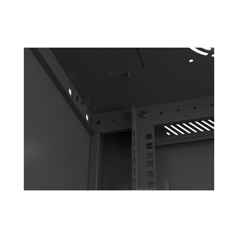 Szafa instalacyjna Lanberg rack wisząca 19" 9U 600x450 drzwi perforowane