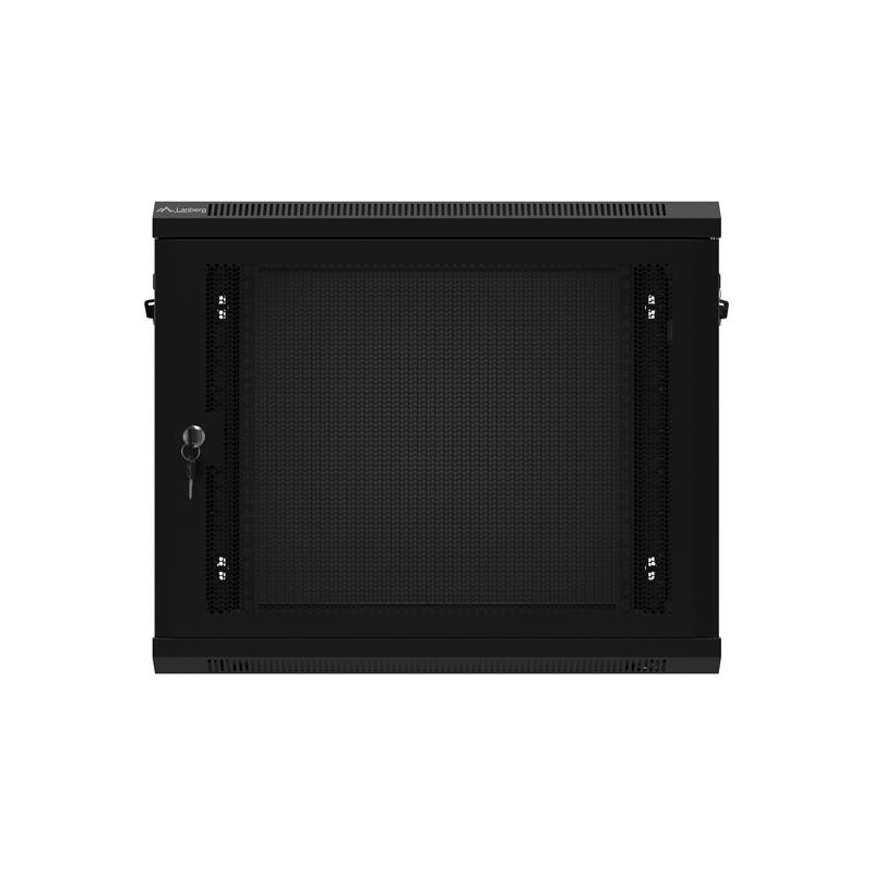 Szafa instalacyjna Lanberg rack wisząca 19" 9U 600x450 drzwi perforowane