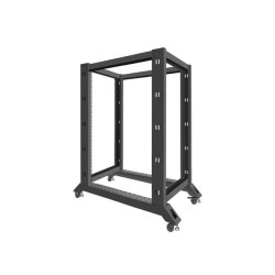 Stojak Open Rack Lanberg 22U 600x1000 czarny | PartsPC.pl