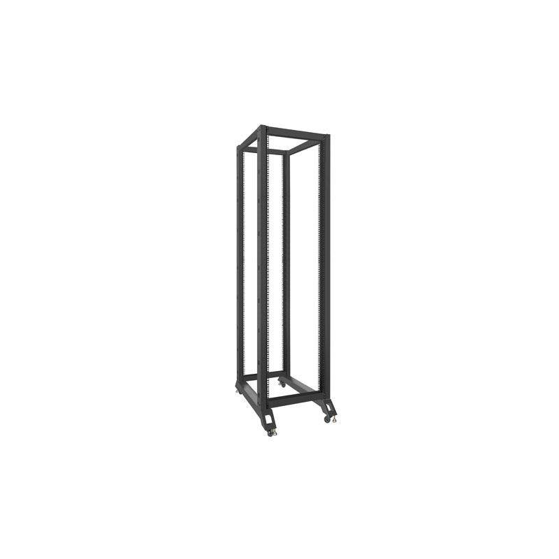 Stojak Open Rack Lanberg 42U 600x1000 czarny | PartsPC.pl