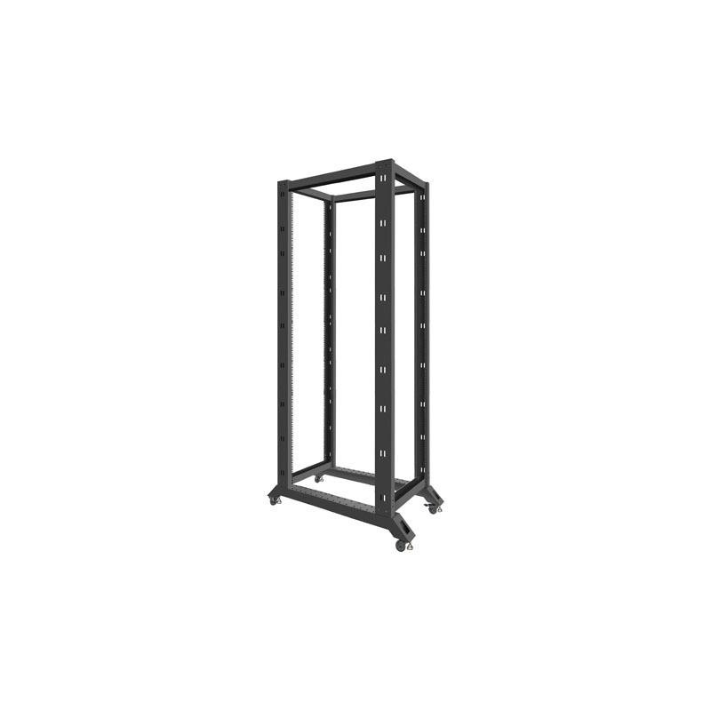 Stojak Open Rack Lanberg 42U 600x1000 czarny | PartsPC.pl