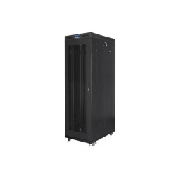 Szafa instalacyjna Rack stojąca 19" 42U 800x1200 czarna drzwi perforowane