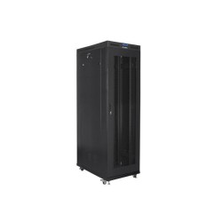 Szafa instalacyjna Rack stojąca 19" 42U 800x1200 czarna drzwi perforowane