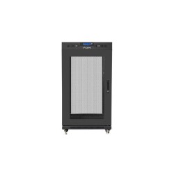Szafa instalacyjna Rack stojąca 19" 22U 600x600 czarna drzwi… | PartsPC.pl