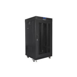 Szafa instalacyjna Rack stojąca 19" 22U 600x600 czarna drzwi… | PartsPC.pl