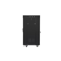Szafa instalacyjna Rack stojąca 19" 22U 600x600 czarna drzwi… | PartsPC.pl
