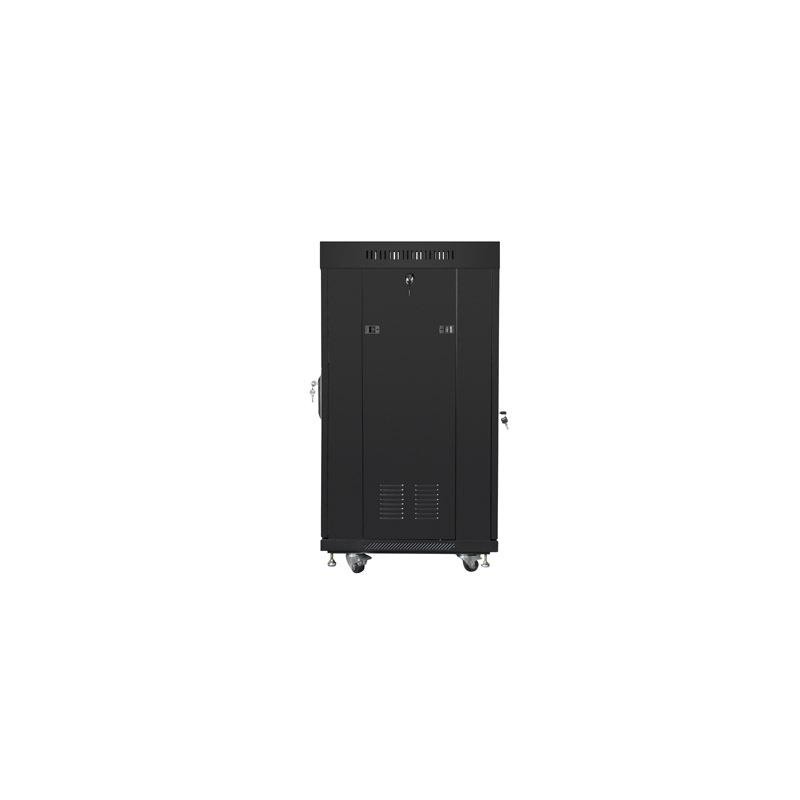 Szafa instalacyjna Rack stojąca 19" 22U 600x600 czarna drzwi… | PartsPC.pl