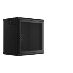 Szafa instalacyjna Rack wisząca 19" 12U 600x450 czarna drzwi… | PartsPC.pl
