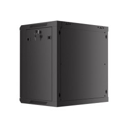Szafa instalacyjna Rack wisząca 19" 12U 600x450 czarna drzwi… | PartsPC.pl