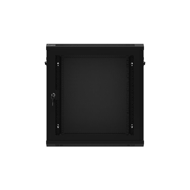 Szafa instalacyjna Rack wisząca 19" 12U 600x450 czarna drzwi… | PartsPC.pl