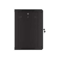 Szafa instalacyjna Rack wisząca 19" 12U 600x450 czarna drzwi… | PartsPC.pl