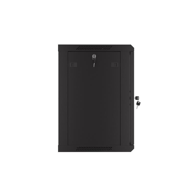 Szafa instalacyjna Rack wisząca 19" 12U 600x450 czarna drzwi… | PartsPC.pl