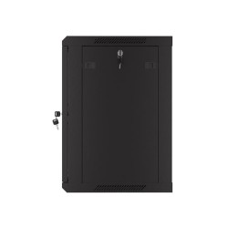 Szafa instalacyjna Rack wisząca 19" 12U 600x450 czarna drzwi… | PartsPC.pl