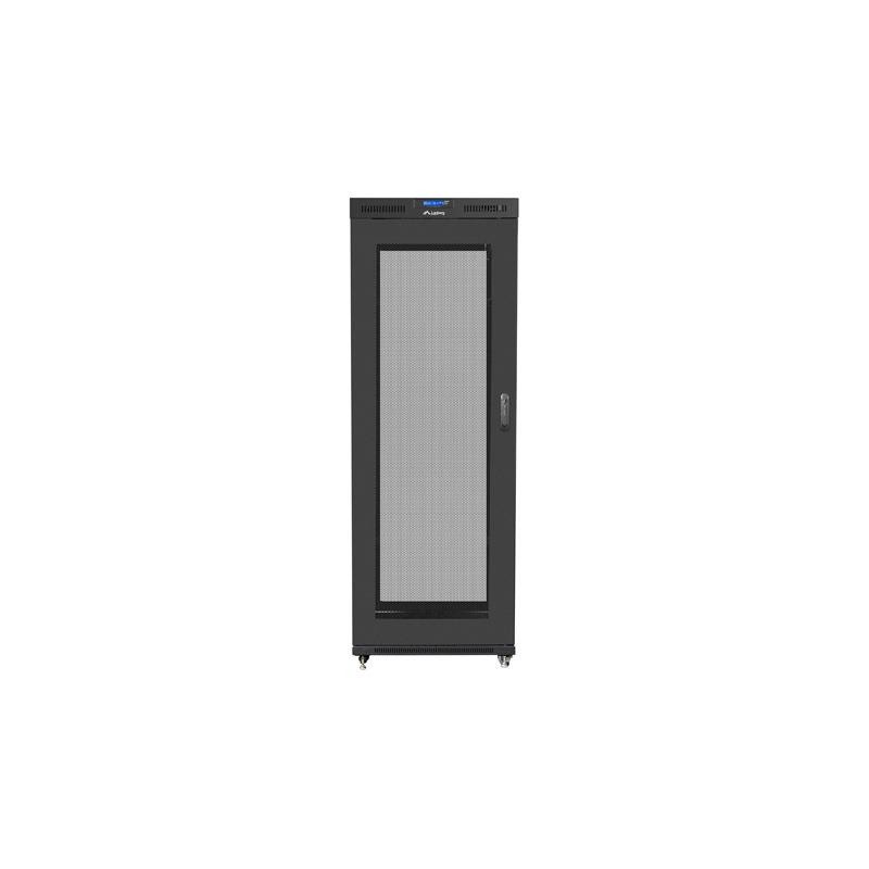 Szafa instalacyjna Rack stojąca 19" 27U 800x1200 Drzwi Perforowane czarna