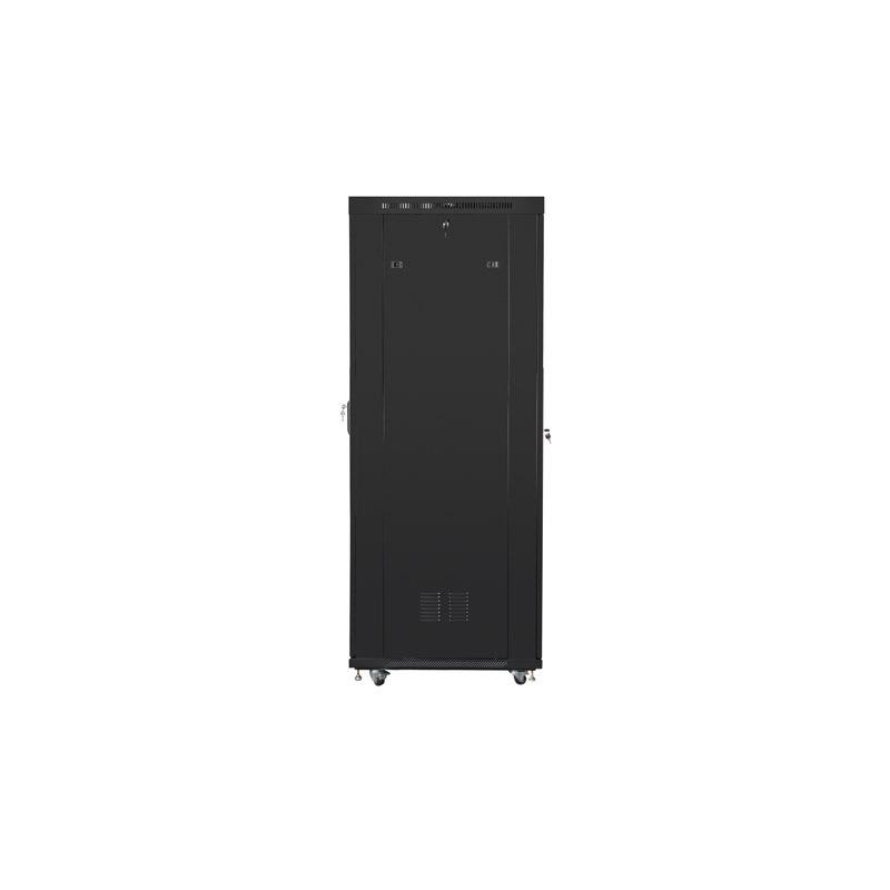 Szafa instalacyjna Rack stojąca 19" 27U 800x1200 Drzwi Perforowane czarna